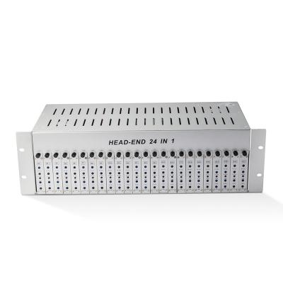 China CATV Analog to Digital Video Converter IP to RF Modulator 24 Channel Digital Modulator 24in 1out TV Modulator 24 for sale