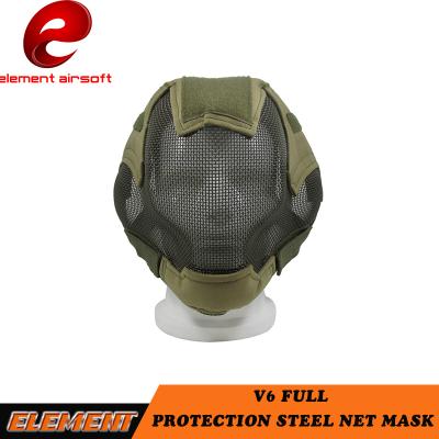 China CY321 V6 Durable Tactical Mesh Mask Full Face Steel Training Camouflage Fencing Airsoft Combat Mask for sale