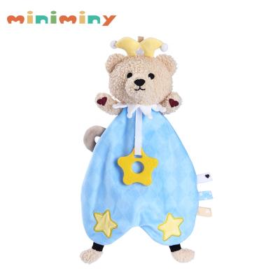 China Baby Accompany Teether Lovely Lovely Baby's Popular Design Brown Bear Blanket For Girls Boys for sale