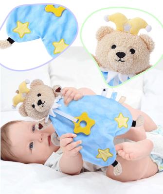 China Baby Accompany Eco - Friendly Design Small Baby Teddy Security Blanket Baby Security Blanket For Girls for sale