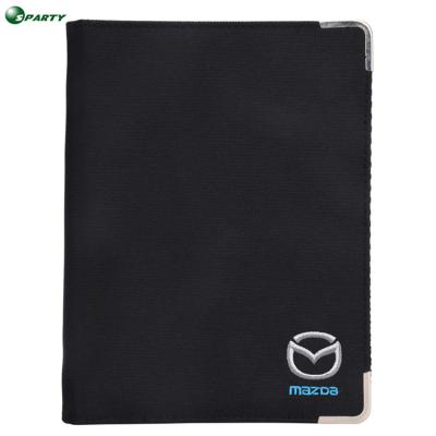 China Hot sale document pocket promotion car user manual document holder bag easy wash for sale