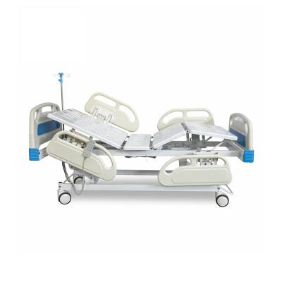 China YA-D5- 4 ICU Bed Electric Hospital Bed Medical Electric Patient Care Bed 5 Function With Railing Control for sale