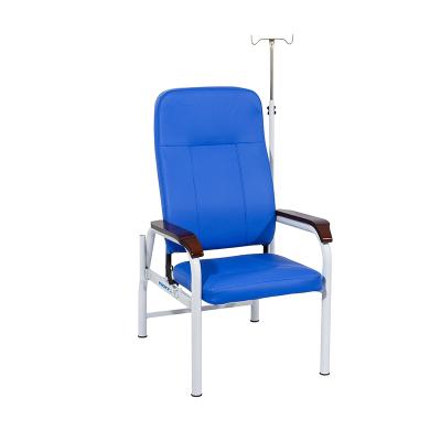 China 3position Different Luxury Hospital Infusion Chair IV Pole With Rod Single Waiting Chair Reclining Chair For Clinics for sale