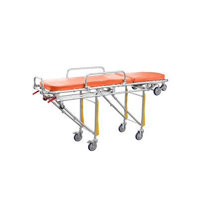 China Aluminum Alloy Hospital Ambulance Stretcher Rescue Professional Folding Stretcher 190*55*70.5cm for sale