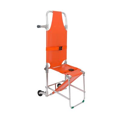 China New Model Emergency Metal Ambulance Folding Chair Stretcher Lightweight First Aid Evacuation Trolley for sale