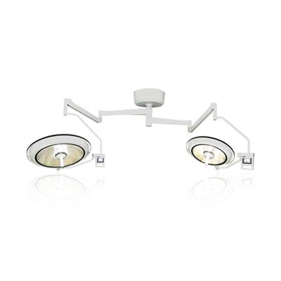 China Metal Hospital Operation Theater Room Double Dome OT Surgery Led Light Light Cold Lamp for sale