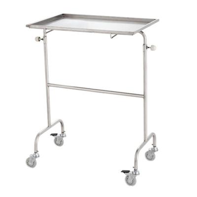 China Cheap Zero Price CE Stainless Steel Mobile Hospital Mayo Instrument Stand Online Shopping for sale