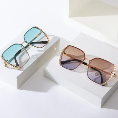 China European American Shades Sunglasses Metal Frame Metal Frame Eyewear Sun Glasses Square Fashion Sun Glasses for sale