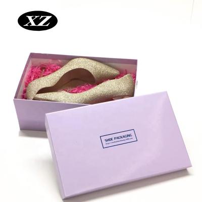 China Recycled Materials Custom Shoe Boxes Packaging Paper Box Designed With Logo for sale