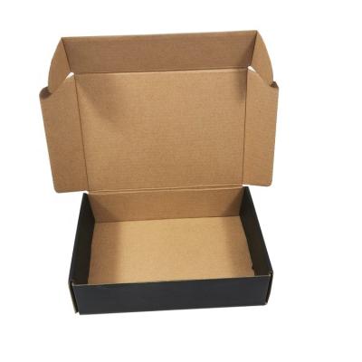 China Recycled Materials 12x12 Eco Friendly Shipping Custom Matte Black Gold Logo Mailer Box 9x7 Corrugated Mailer for sale