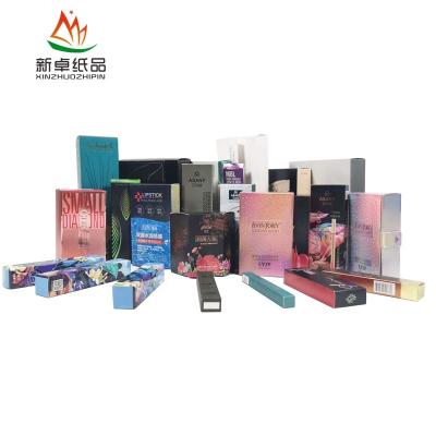 China Recycled Materials Small White Folding Cardboard Box Custom Packaging Boxes For Cosmetic Medicine Packaging for sale