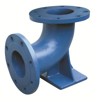 China Water Flow Medium Ductile Iron Epoxy Duckfoot Bend 90 for sale