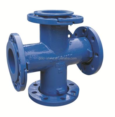 China Water Flow Medium Ductile Iron EN545 Loosening Flange Cross for sale