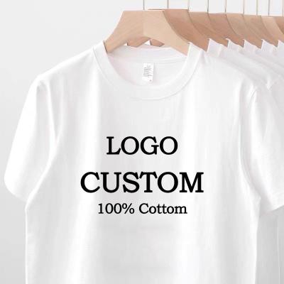 China New Summer Hot Seller Custom Breathable Printed Logo T Shirts Cheap Price Pure White Loose Mens Tops for sale