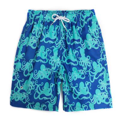 China Wholesale Custom Logo Printed Boardshorts Men Surfing Pattern Anti-Wrinkle Board Shorts Beach Shorts Swim Trunks For Men With Mesh Lining for sale