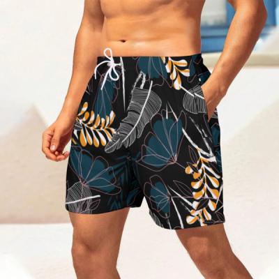 China OEM Custom Logo Streetwear Luxury Swim Trunks Anti-Wrinkle Mens Beach Shorts With Pocket Waterproof Beach Shorts Mens Swim Trunks for sale