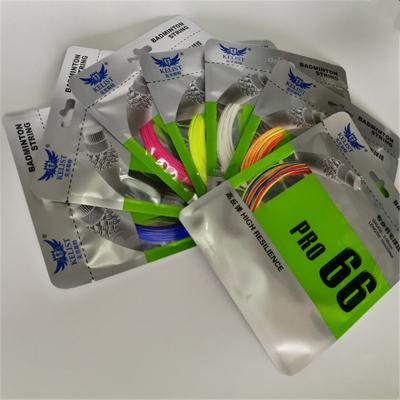 China High rebound accept OEM price best quality brand high quality string badminton 0.66 mm same as famous brand for sale