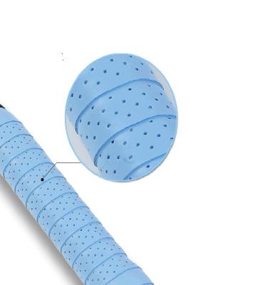 China Eco-friendly Tennis Anti Slip Badminton Perforated Tennis Overgrip Super Absorbent Badminton Overgrip 60pcs/box for sale