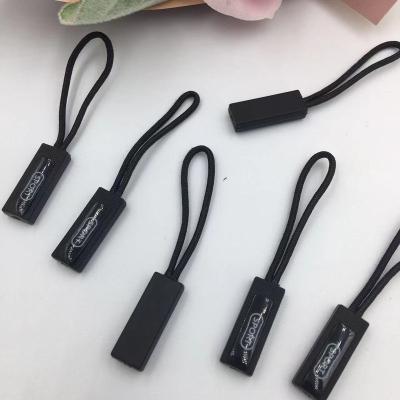 China Environmentally Friendly Soft PVC Zipper Rope Puller Tags Silicone Zip Rope Tags Zip Pull Replacement for sale