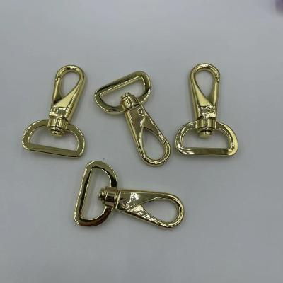 China Jewelry Making Bag Strap Metal Bayonet Key Chain Spring Bayonet Swivel Clip Buckle for sale