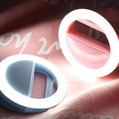 China Portable Filling Phone Selfie Mini Ring Light Glow Beauty USB LED Skin Photography Lighting Lamp Fill Light for sale