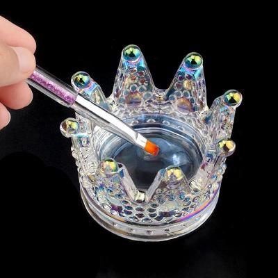 China 2021 Cheap Dappen Multi-Function Color Nail Cup Multi-Function Color Convenient Crystal Nail Tool Brush Cone Winder Mixing Cups for sale