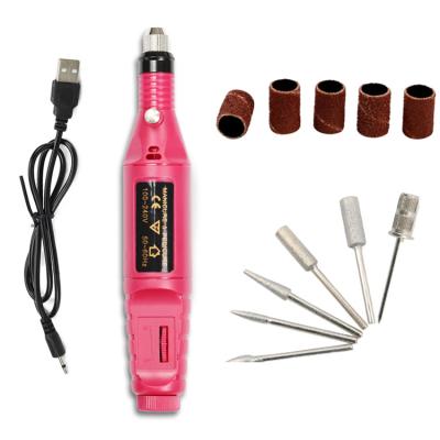 China 20000RPM Convenient MINI Electric Nail Pen Tools Kit Nail Art Pen Pedicure Nail Drill Machine Kit for sale