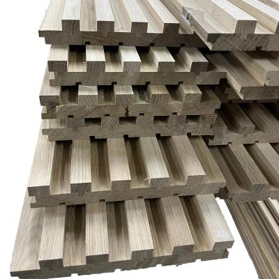 China Modern Solid Wood Convex Concave Convex Grid Board Background Wall Eco-Friendly Wood Wall Panel for sale