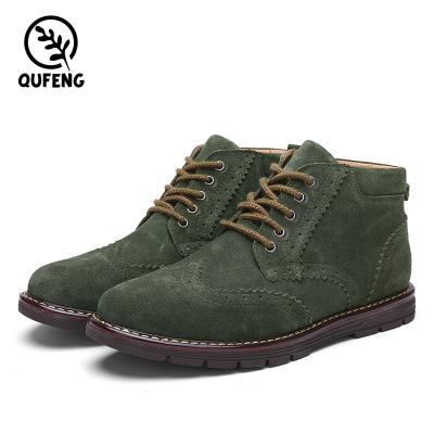 China Good Quality Mens Pure Leather Boot Shoes QF-P518 Lace Up à venda