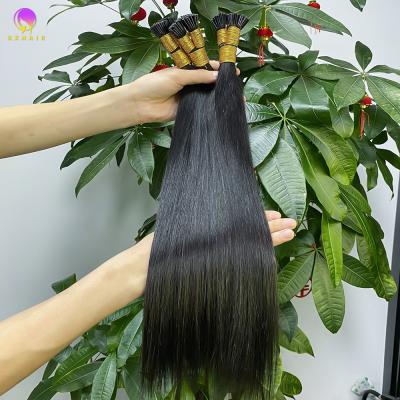 China Custom 10A I-TIP Straight Straight Hair Extension Raw Hair for sale