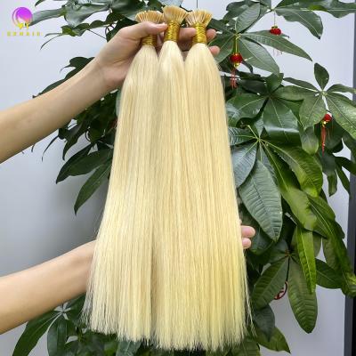 China 10A 613 Straight Hair Extension Natural Hair I-TIP For Women I Tip Hair Extension for sale