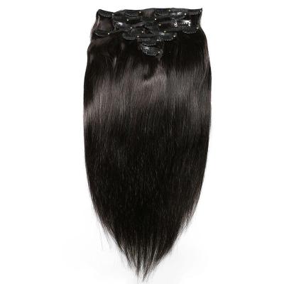 China 10A Natural Straight Clip In Hair Extension Easy Install Unprocessed Hair for sale