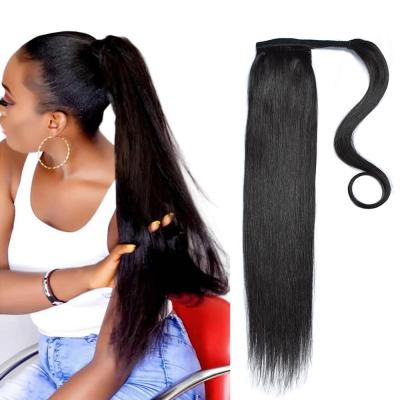 China Virgin Human Hair 10A Straight Ponytail Raw Cuticle Aligned Hair At Wholesale Price for sale