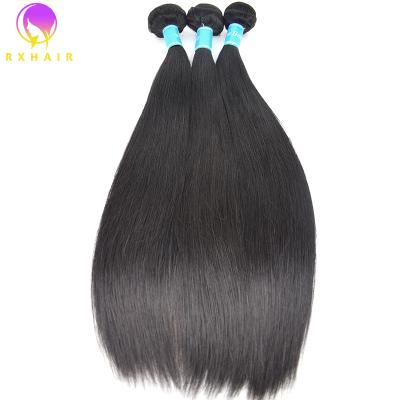 China 100% Virgin Hair RXHAIR Raw Human Hair Supplier Unprocessed Silk, 10A Virgin Hair Brazilian Straight Hair Seller Bundle 1 Buyer for sale