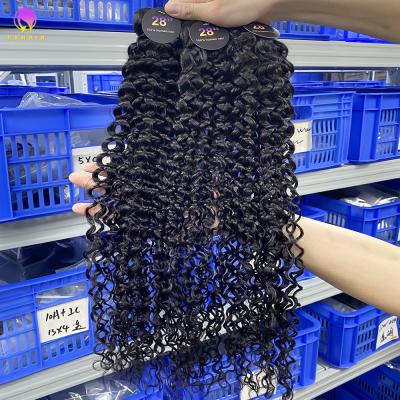 China RX-B Long Lasting Fashionable Deep Curly No Chemical Virgin Hair Bundles for sale