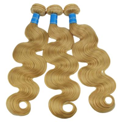 China Blonde Raw Virgin Human Hair Brazilian Virgin Human Hair Cuticle Aligned 613 Bundles With 10A Cuticle Frontal Virgin Hair Bundles for sale