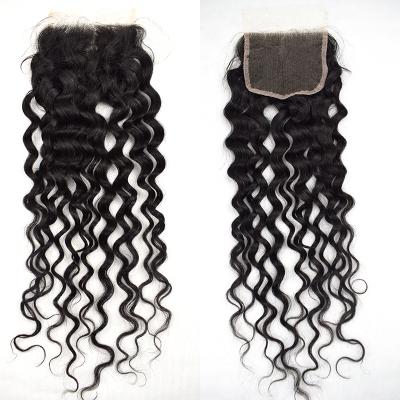 China 100% Virgin Hair 4*4/5*5/13*4 Closure Headband With 100 Virgin Hair In Italian Curly Style for sale