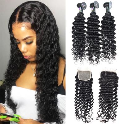 China 100% Virgin Brazilian Hair 10a Grade Unprocessed Raw Bulk Mink Weave Brazilian Cuticle Aligned Virgin Hair Vendors 100 Bundles With Closure for sale