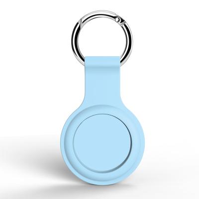 China 2021 Cover For Air Tag, Anti-fall Tracker Silicone Case Key Chain Ring Clip Holder For Apple Airtags for sale