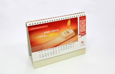 China A mesa do emperramento de fio personalizou calendários com as fotos que imprimem, papel deslocado à venda