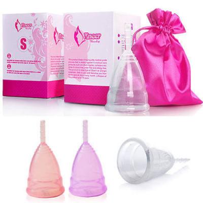 China Taza menstrual reutilizable del silicio médico para la señora/el rosa transparentes en venta