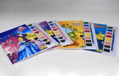 China Custom Soft Cover Children Book Print Service With Water - Colour Brush for sale