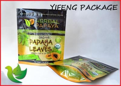 China Herbal Powder Plastic Stand Up Pouches , Spice Packaging Bags for sale