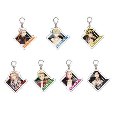 China Gift Tokyo Avengers Anime Key Chain Manjiro Ken Takemichi Hinata Atsushi Chibi Kawaii Bag Fans Collection Prop Pendant Prop for sale