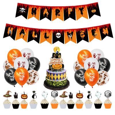 China Festival Decoration New Happy Halloween Banner Garland For Halloween Home Ornament Decorations Hanging Kids Child Favors Creative Gift for sale