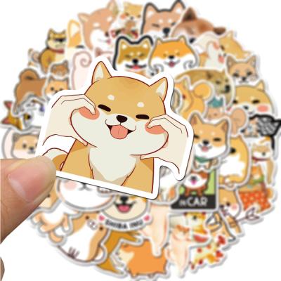 China Cute Cartoon Sticker Husky Corgi Pet Dog Decorative Washi Stickers Scrapbooking Stick Label Diary Stationery Album Stickers for sale