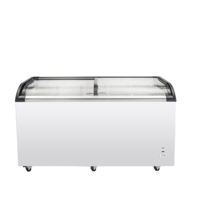 Chine 2022 Innovative Ice Cream Garage Products Glass Top Display Freezer à vendre