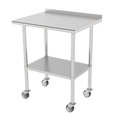 China (Others) 2022 Adjustable Wholesale High Quality Stainless Table With Upshelf Industrial Work Table for sale