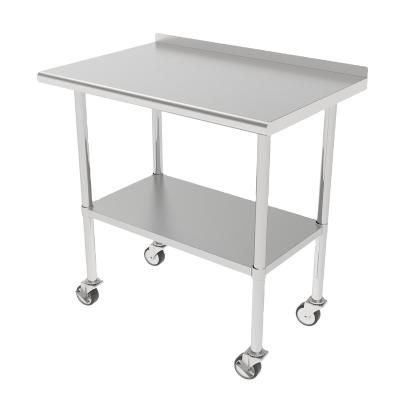 China (Other) price adjustable finest factory directly supply dismantled stainless steel food prep table for kitchen for sale