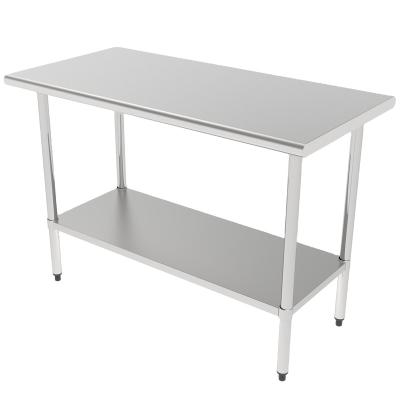 China (Other) China Factory Good Quality Kitchen Table Comercial Adjustable Lean Stainless Steel Work Table for sale